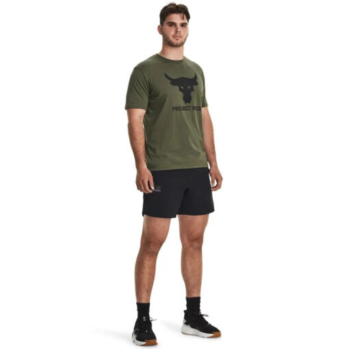 Camiseta de Treino Masculina UA Project Rock Brahma Bull SS