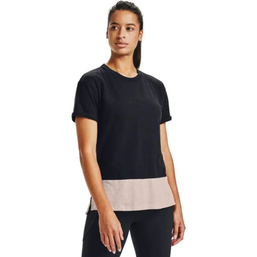 Camiseta de Treino Feminina UA Charged Cotton SS