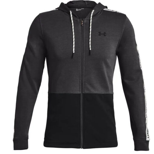 Moletom de Treino Masculino UA Rival Terry Colorblock Full Zip Hoodie