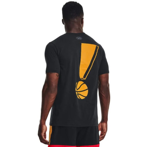 Camiseta de Basquete Masculina UA Exclamation Bball SS B - Image 3