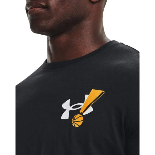 Camiseta de Basquete Masculina UA Exclamation Bball SS B - Image 4