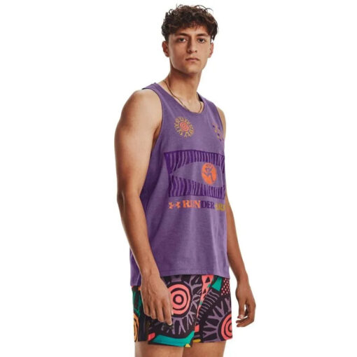 Regata de Corrida Masculina UA We Run In Peace Singlet