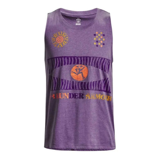 Regata de Corrida Masculina UA We Run In Peace Singlet - Image 4