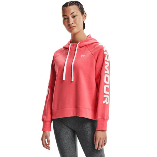 Moletom de Treino Feminino UA Rivel Fleece ColorBlock Hoodie