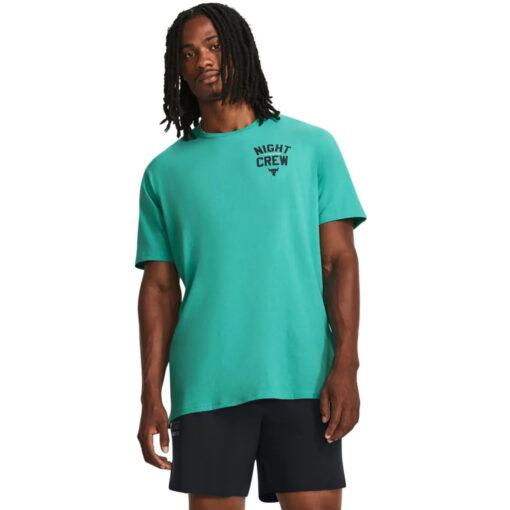 Camiseta de Treino Masculina UA Project Rock Night Crew