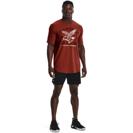 Camiseta de Treino Masculina UA Project Rock Outworked - Image 3