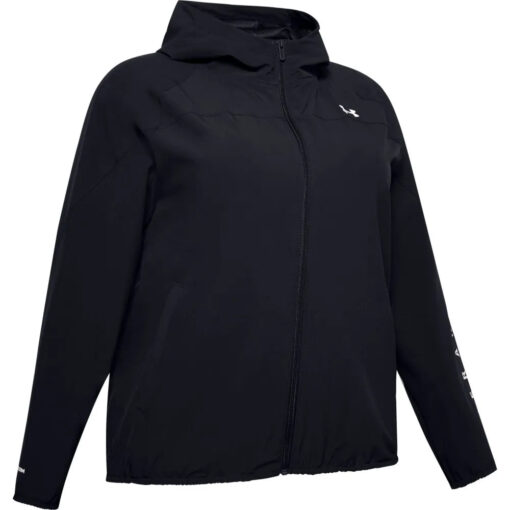 Jaqueta de Treino Plus Size Feminina UA Woven Hooded - Image 3